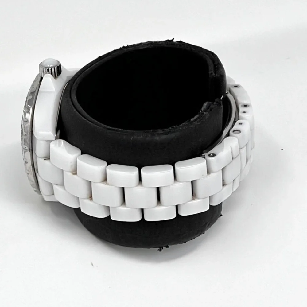 Chanel J12 White Ceramic Diamond Bezel‎ Watch Swiss Made H0968 H0967